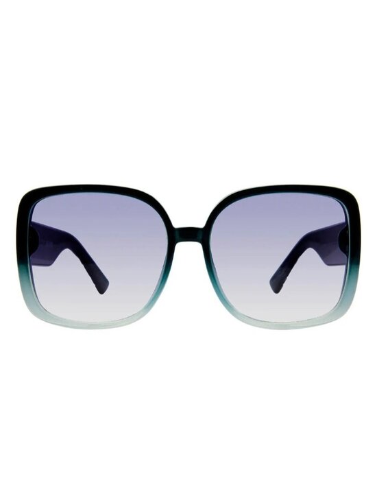 Kurt Geiger London KGL9015 59mm Womens Square Sunglasses Crystal Teal Blue